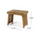 Set of 3 White and Brown Outdoor Wood Chaise Lounge Set with Cushions 79"
