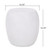 15.75" Antique White Outdoor Lightweight Concrete Side Table