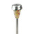 9.75" Yellow Mosaic Solar Light with White LED Light and Lawn Stake