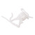 25ct White Gutter and Shingle Christmas Light Clips 2.75"