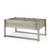 49.25" Antique White Outdoor Firwood Trough Planter