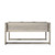 49.25" Antique White Outdoor Firwood Trough Planter