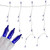 Pack of 2 Blue Mini Icicle Christmas Lights - 22 ft White Wire