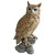17" Forest Owl Perched on a Rock Outdoor Garden Statue