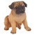 7" Sitting Pug Puppy Dog Garden Statue - Adorable Charm for Your Space