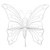 Butterfly Outdoor Patio Garden Chair - 45" - White