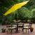 9ft Outdoor Patio Market Umbrella with Hand Crank and Tilt, Yellow