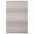 3.25' x 4.5' Gray and Black Striped Rectangular Outdoor Area Throw Rug