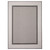 4.25' x 6.25' Gray and Black Bordered Pattern Rectangular Outdoor Area Throw Rug