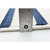 5.25' x 7.5' Striped Rectangular Outdoor Area Throw Rug - Blue and White