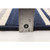 4' x 5.5' Striped Rectangular Outdoor Area Throw Rug - Navy Blue and White