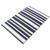 4.5' x 6.5' Navy Blue and White Striped Rectangular Outdoor Area Throw Rug