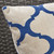 Set of 2 Navy Blue and Beige Handcrafted Square Outdoor Throw Pillows 18"