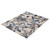 6.5' x 9.5' Blue and Gray Floral Rectangular Area Throw Rug