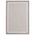 6.5' x 9.5' Gray and Off White Bordered Rectangular Flatweave Area Throw Rug