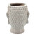 8" Gray Ceramic Buddha Head Decorative Planter