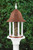 33" Brown and White Seed Capacity Manor Bird Feeder