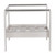 32" Silver Brushed Aluminum Outdoor Arm Chair Frame