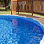 Blue Oval Overlap Above Ground Swimming Pool Liner 15' x 30'