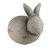 11.75" Beige and Brown Country Rustic Sleeping Bunny Decorative Garden Statue