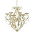 16.5" Gold Vintage Style Candle Holder Chandelier