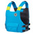 19" Neon Green and Azure Blue Mustang Multipurpose Dual Flotation Life Vest Jacket