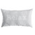 13" x 20" Gray and White Rectangular "Relax" Indoor and Outdoor Embroidered Lumbar Pillow