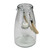 10.25" Cylindrical Glass Lantern With a Hanging Tea Light Holder