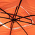 117" Orange and Gray Contemporary Solid Outdoor Patio Gazebo