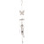 29.75" Bronze and Blue Contemporary Easter Butterfly Crystal Chime