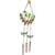 12.5" Horizontal Charming Garden Collection Four Chime Metal Outdoor Wind Chime