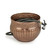 20" Copper Finish Hose Pot with Lid