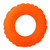 30" Classic Round Neon Orange Inflatable Swimming Pool Inner Tube Ring Float