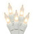 100-Count Clear Perm-O-Snap Mini Christmas Light Set, 49.3 ft White Wire