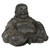 23" Gray Distressed Finish Happy Buddha Figurine