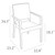 5-Piece Brown Wickerlook Patio Dining Set with Tinted Glass Top 37"