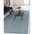 9.25' x 12' Turquoise Blue and Gray Solid Rectangular Outdoor Area Throw Rug