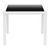 37" White Wickerlook Square Patio Dining Table with Tinted Glass Top