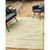9.25' x 12' Green and Beige Solid Rectangular Outdoor Area Throw Rug