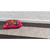 2' x 6' Gray and Beige Solid Rectangular Outdoor Rug Runner