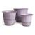 Set of 3 Purple Decorative Makayla Pots, 14.25"