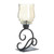 8.5" Black and Clear Iridescent Glass Hurricane Candle Lantern - Perfect Home Decor Gift