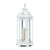 25" White Vintage Rustic Large Grecian Candle Lantern