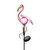 16.5" Pink and Black Standing Tropical Flamingo Solar Stake