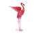 17.75" Red Contemporary Flying Flamingo Garden Décor