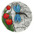10.75" White and Blue "Bless This Garden" Outdoor Stepping Stone