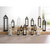 29" Black and Clear Contemporary Candle Lantern with Hanging Loop