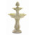 25" Ivory and Green Traditional Acorn Outdoor Fountain