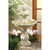 25" Ivory and Green Traditional Acorn Outdoor Fountain