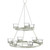 13.5" White Contemporary Tree Candle Chandelier